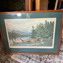 American Hunting Scenes Framed Print