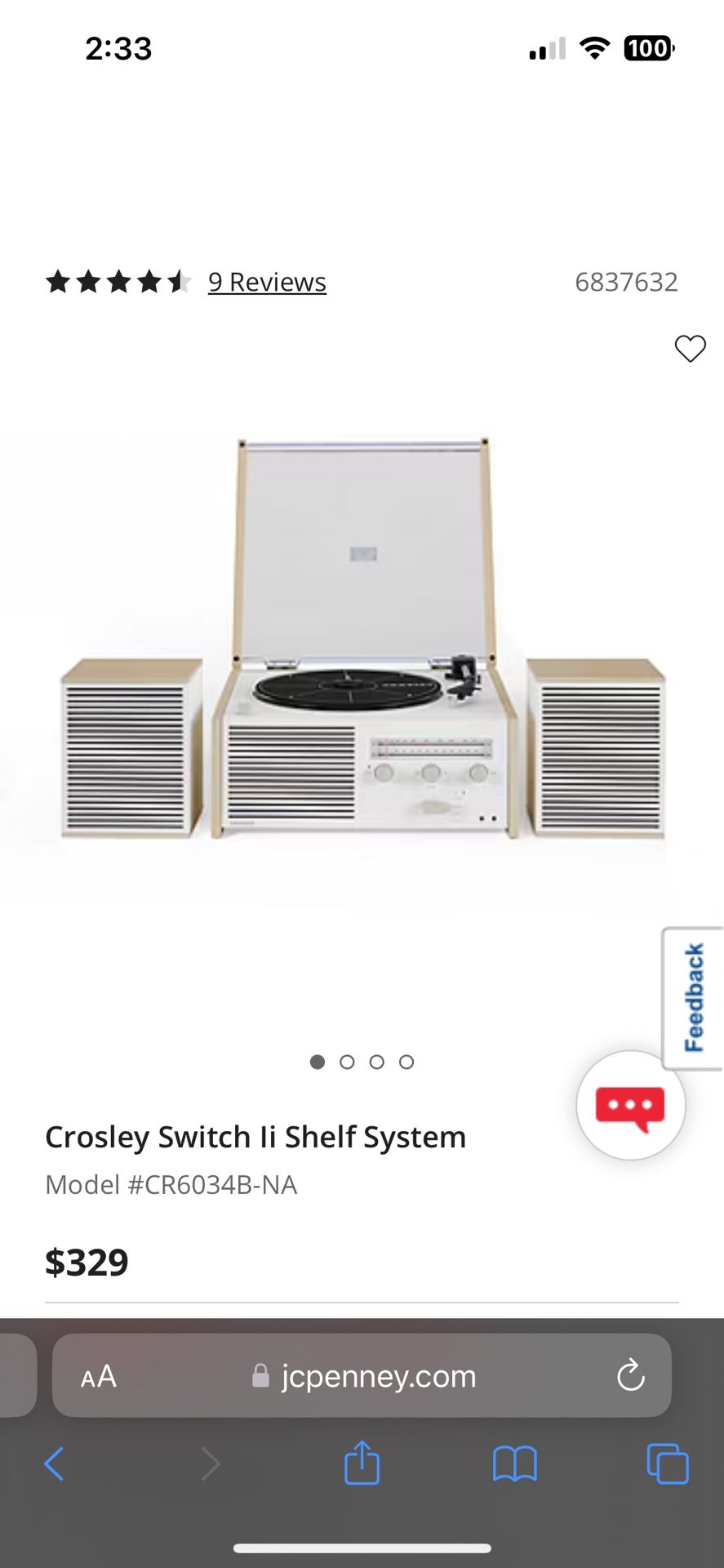 Crosley Blue Tooth Record Player