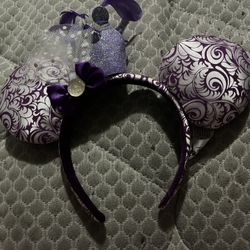 Mickey Ears With Purple Crown