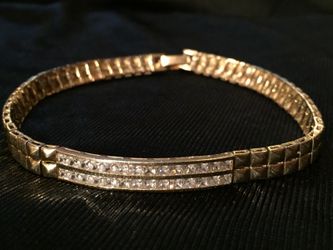 14k solid gold fancy style bracelet