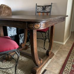 Dining Table ( Antique) with chairs Set