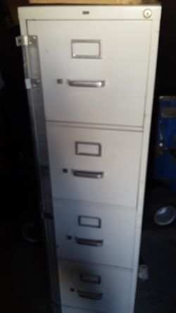 File cabinets,with locking steel bar attachment