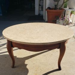 Vintage Marble Top Coffee Table 