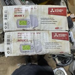 Mitsubishi Wireless Remote Control Controller And Receiver Box