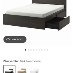 IKEA Bed With Storage Drawers No Mattress