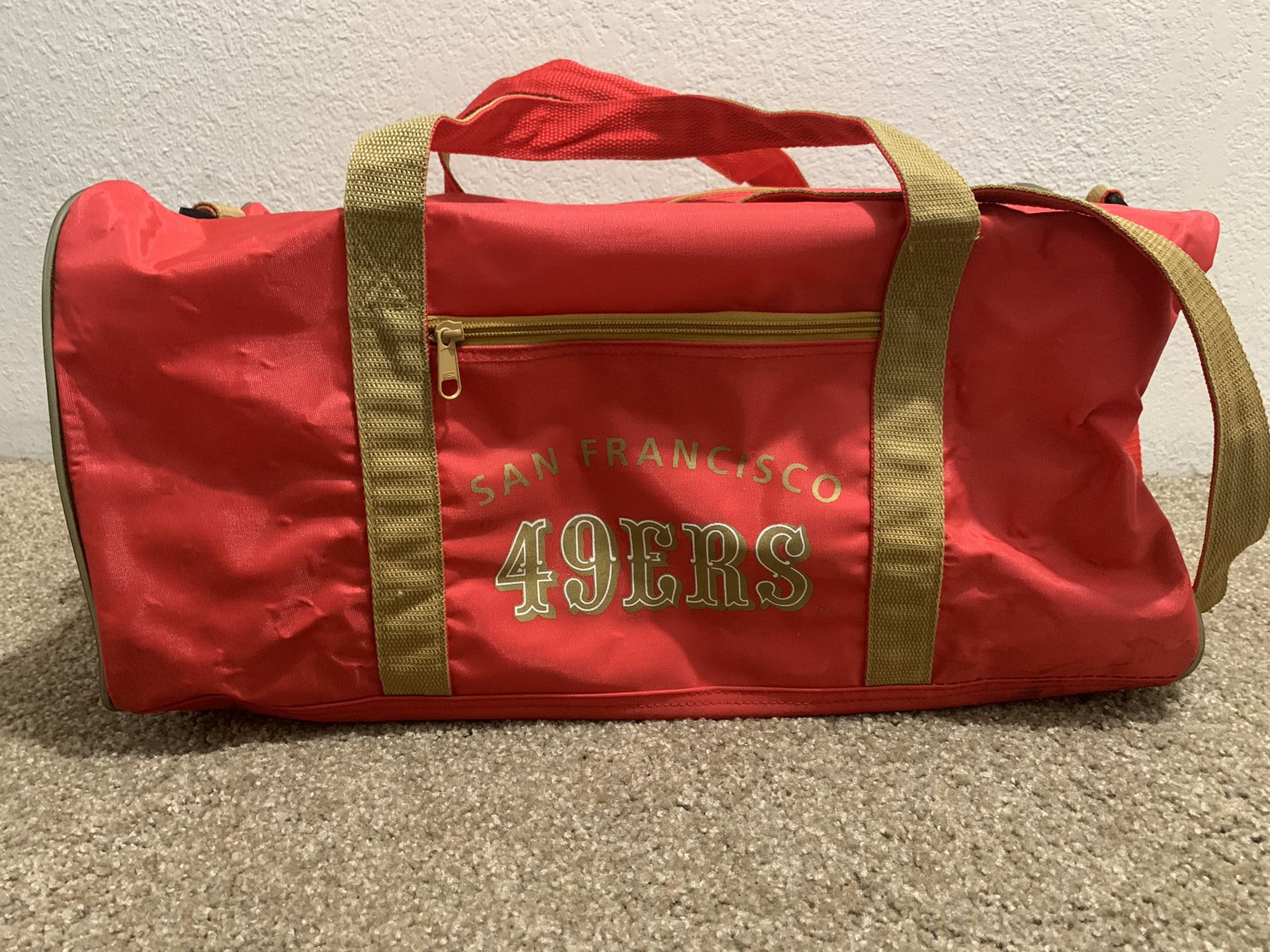 Vintage 49ers duffle bag