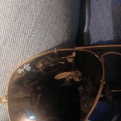 Ray Ban Aviators 1988 24 gold plated diamond gold  mirroor lenses