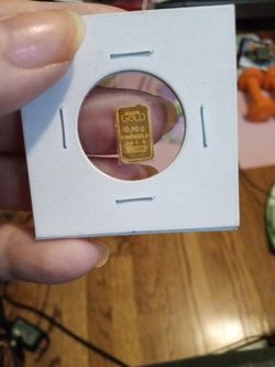 .10 Gram gold bar .999