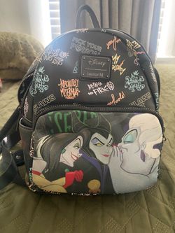 Used Disney Villain Loungefly Backpack