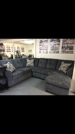 Grey Reversible Ottoman Sectional