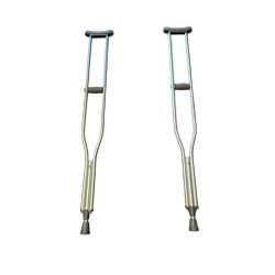 Aluminum Crutches, Adult, Tall, 5' 10"–6' 6" – Pair of Lightweight, Height