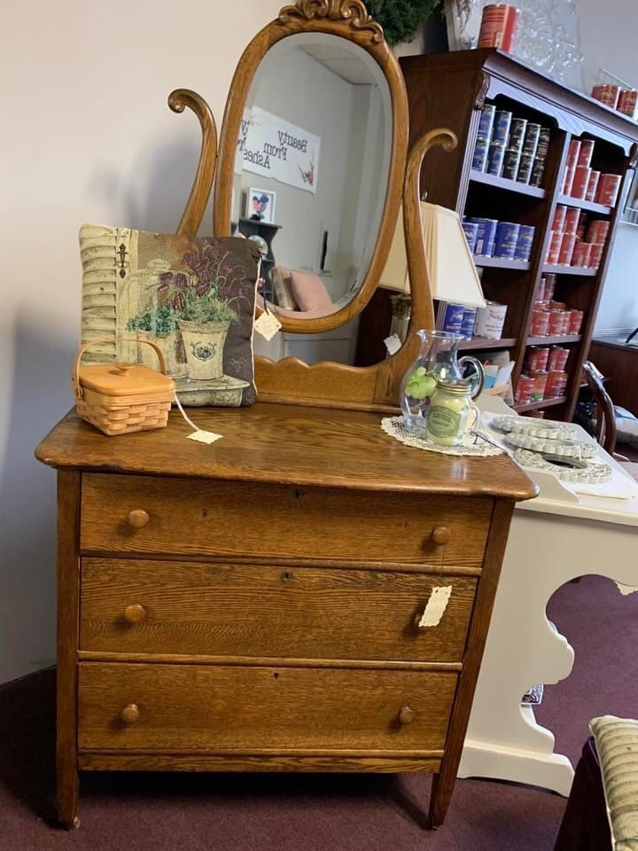 Circa 1910 Oak Dresser