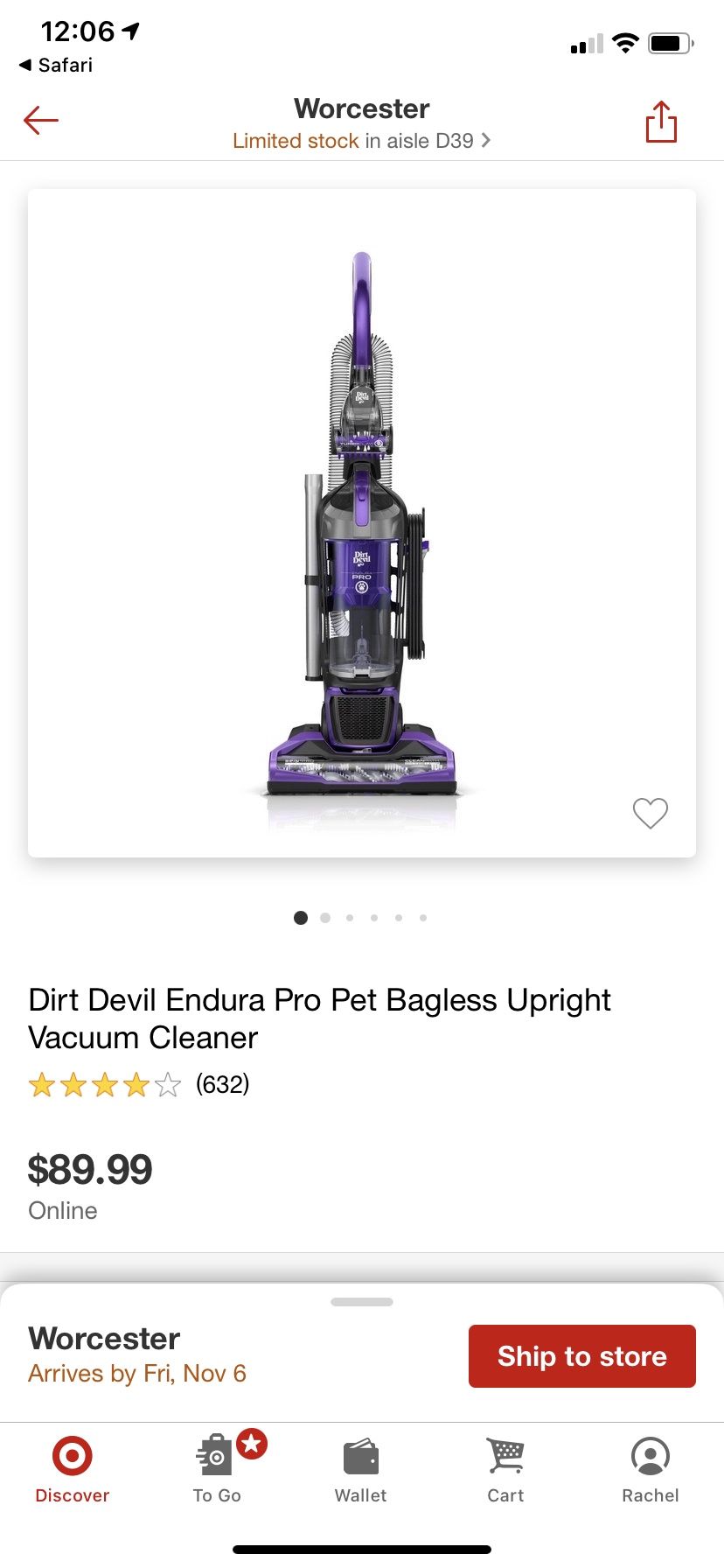 Dirt Devil Pet Hair Pro Vacuum