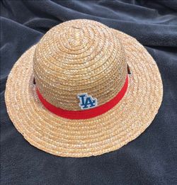 Dodgers One Piece Straw Hat