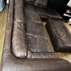 Brown Sectional Couch 