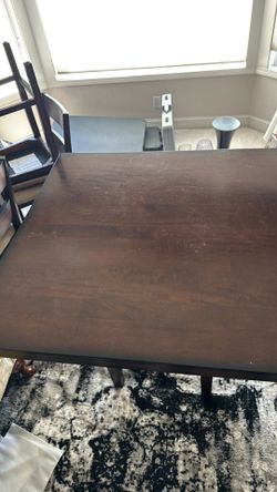 Macys high top table with 4 chairs