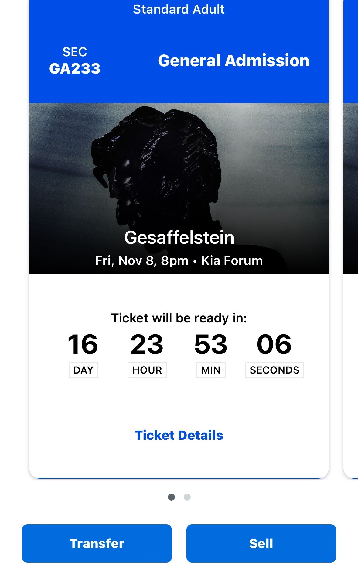 Gessafelstein (2 GA Tickets) @ Forum - $90 ($45 Each)