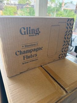 Champagne glass flutes