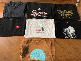 Small Lot of 7 Teen Boys Shirts -  Various Sizes - Excellent Condition