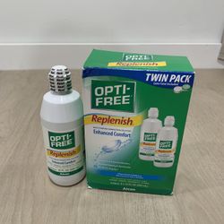 3 Bottles Of Opti-Free Replenish Enhanced Comfort Contacts Solution