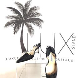 MANOLO BLAHNIK Floral Satin Heels Size 5.5