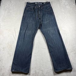 Y2K Fox Racing Denim Men’s 28x28 Jeans Skater Loose Straight Raw Denim #1504