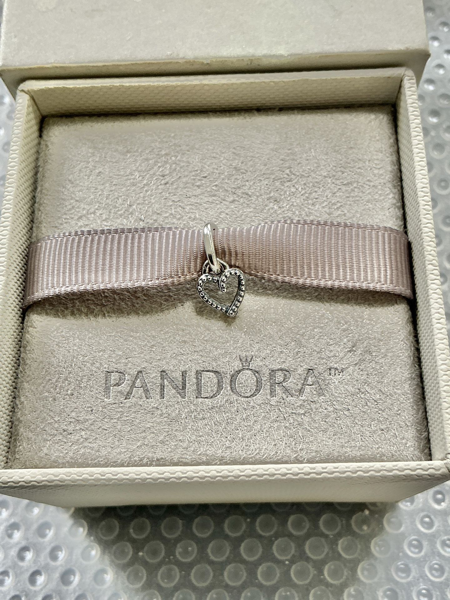Authentic Pandora Hearts Split Dangle Charm w/ Box