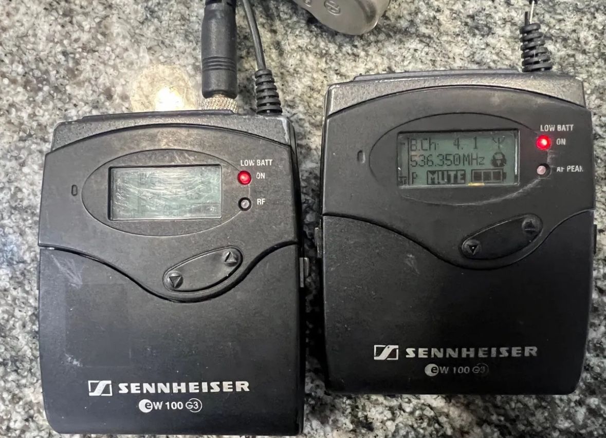 sennheiser ew100 g3  2 Pair  Wireless Microphones 