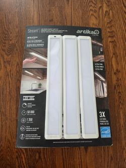 Artika Stream LED Under Cabinet Light Kit Set Dimmable Motion Actived Ultra Thin