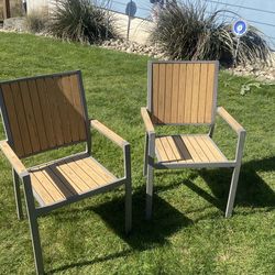 Aluminum patio arm chair