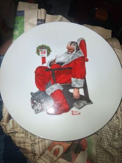 Norman Rockwell Christmas Plate/1981 The day after.