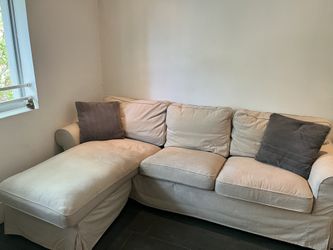 IKEA New Sofa Ektor, 2 Seats Sofa With Chaise Longueur