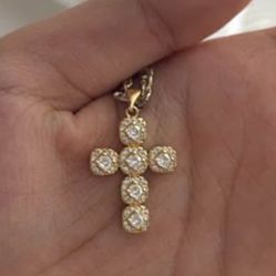 Gold Plated Cross Pendant 