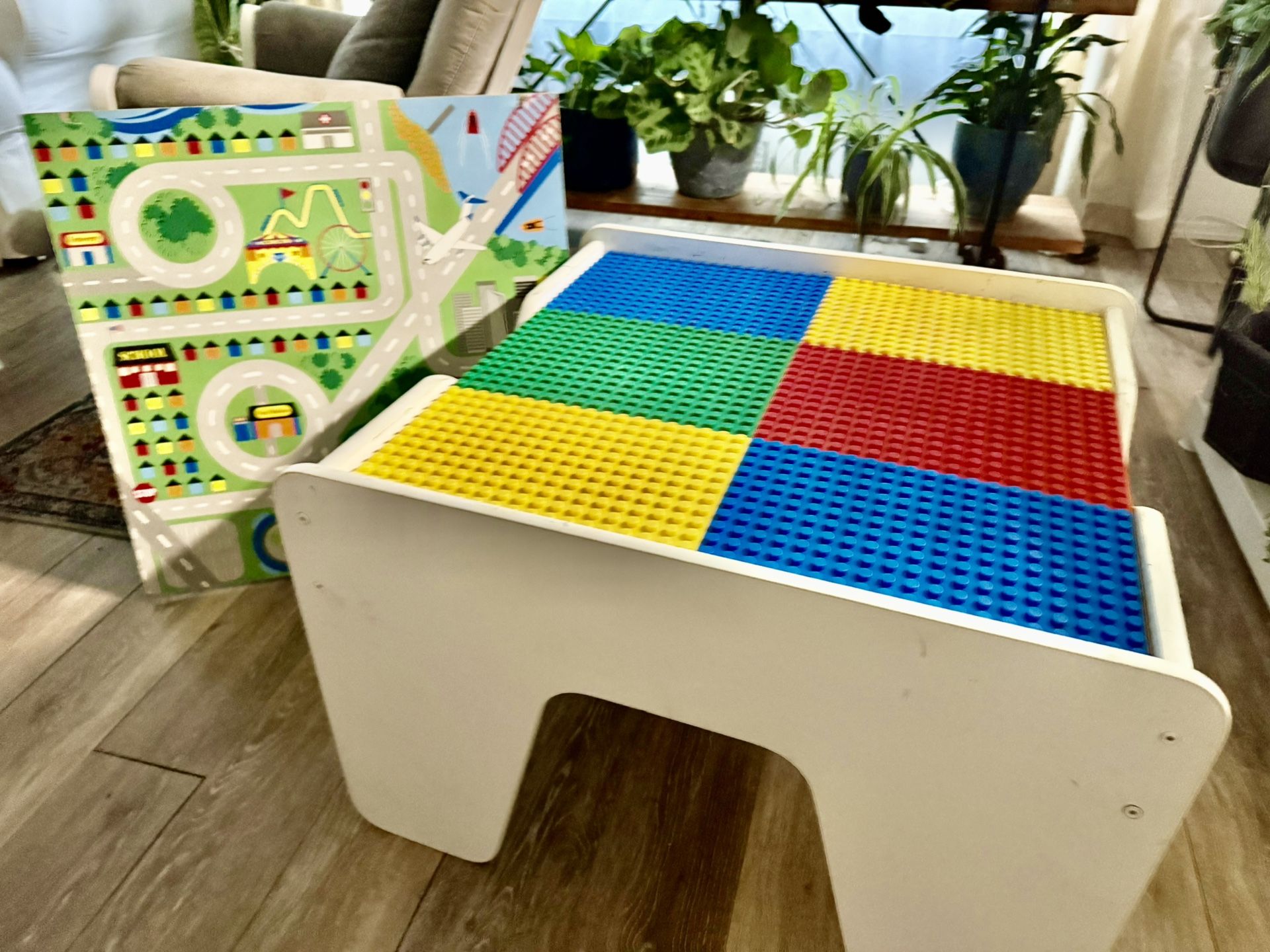 Lego Table and Fisher Price, Vtech Toys