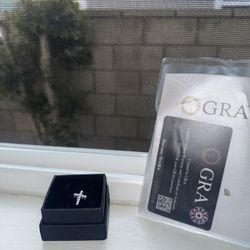 Moissanite Cross Chain