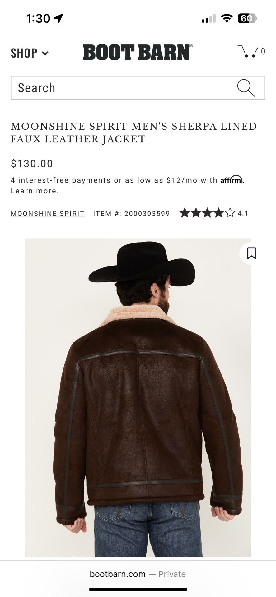 Moonshine Spirit Men’s Sherpa