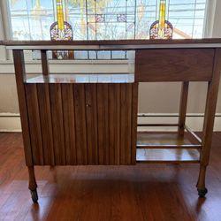 John Widdicomb Mid Century Modern Walnut Bar Cabinet