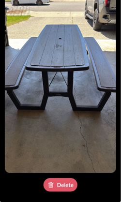 Collapsible picnic table