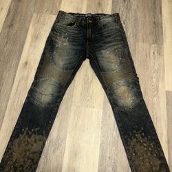 Jordan Craig Legacy Edition Moto Jeans – 32x32 – Distressed Biker Denim