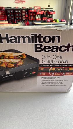 Hamilton Beach 3-in-one grill/griddle