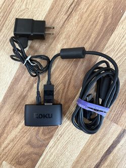 ROKU Model 3931x streaming Stick HDMI & aC Adapter Cords