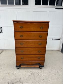 Solid wood dresser