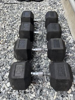 Rubber Dumbbells 