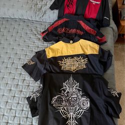 Harley Davidson collared shirts, 2XL