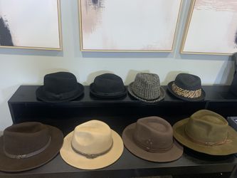 Fedora Hat Collection — 8pc Lot — Singles or Bundle Deals