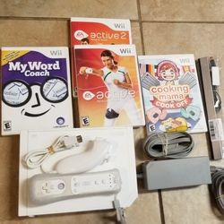 Wii Console Complete With 4 Games