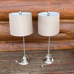Beige lamps