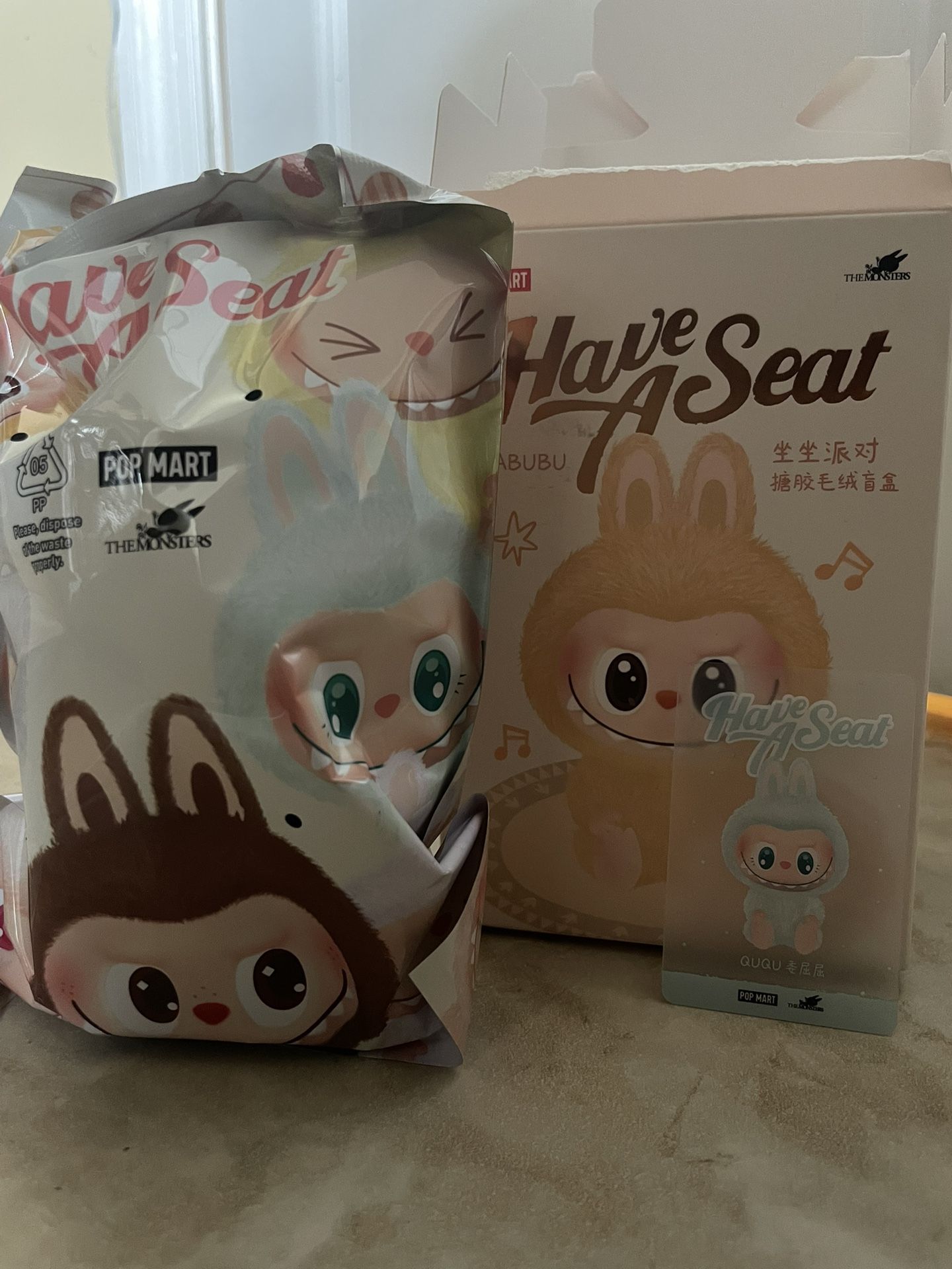 labubu have a seat - sealed unopened QUQU