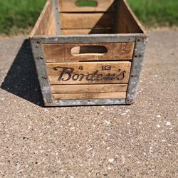 Vintage Borden's Milk Crate 