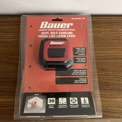 Self-leveling cross line laser lever